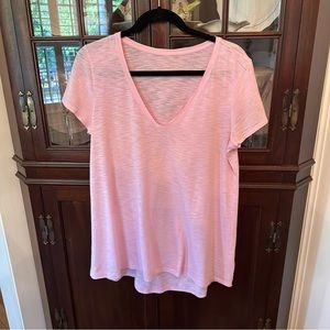 Lilly Pulitzer Etta V-Neck Top Pink